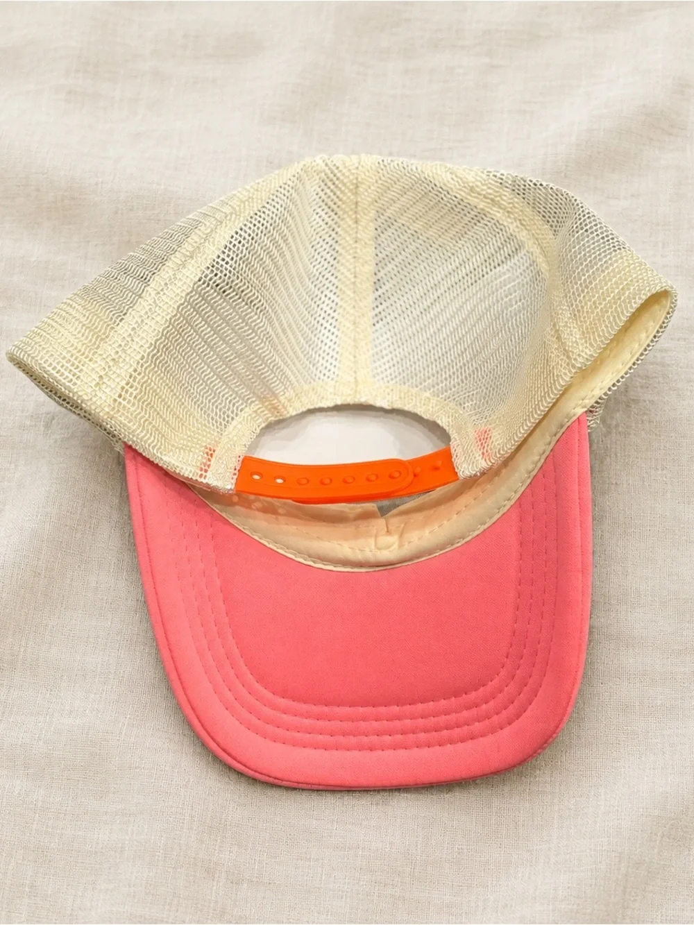 Title: Natural Life BEACH Gold Floral Adjustable Trucker Hat NWT